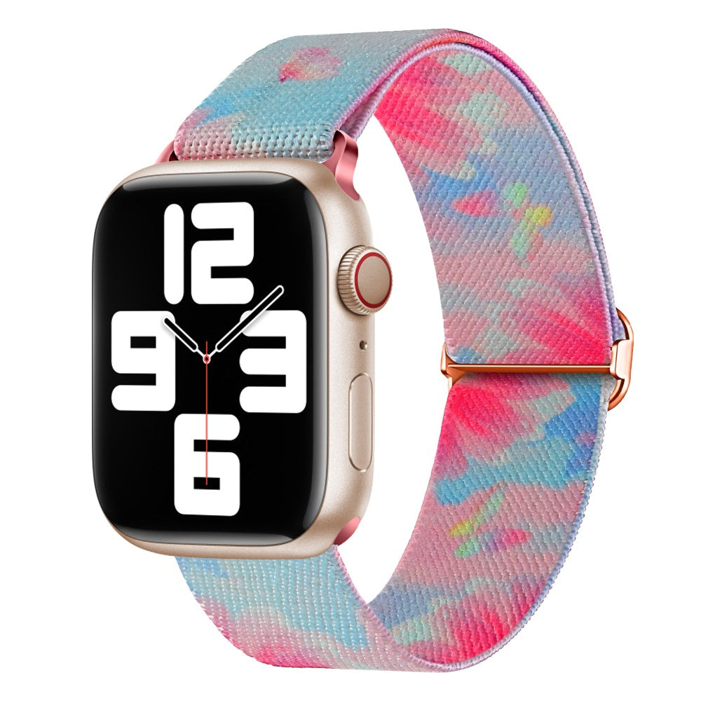 Mega Kønt Metal Og Nylon Universal Rem passer til Apple Smartwatch - Pink#serie_3