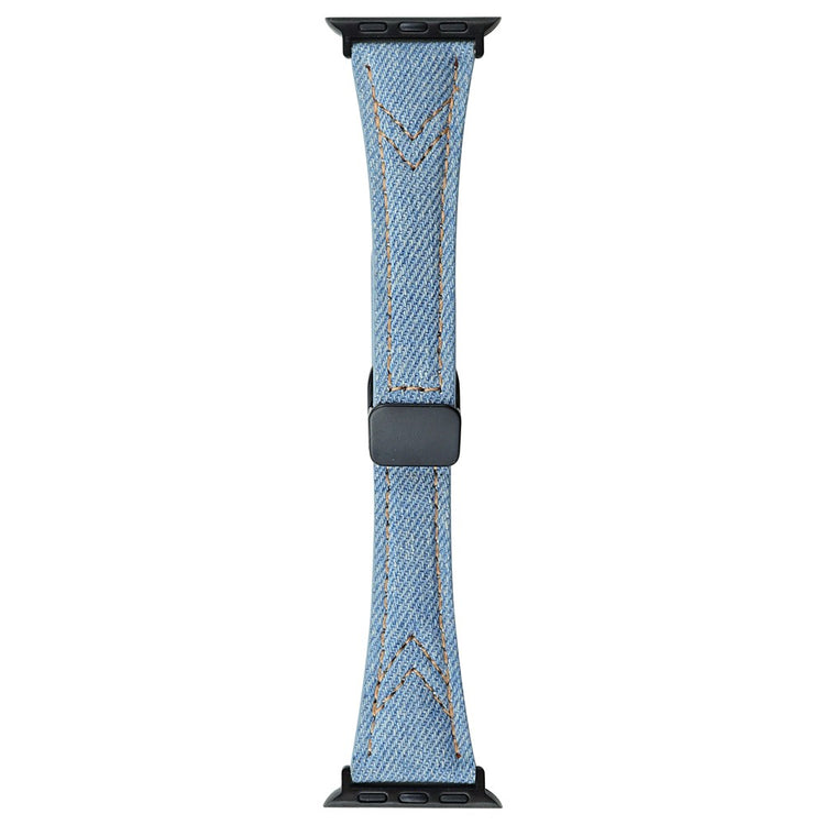 Rigtigt Cool Metal Og Nylon Universal Rem passer til Apple Smartwatch - Blå#serie_3