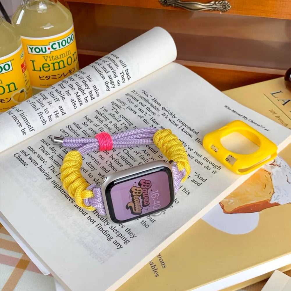 Super Pænt Metal Og Nylon Universal Rem passer til Apple Smartwatch - Flerfarvet#serie_1