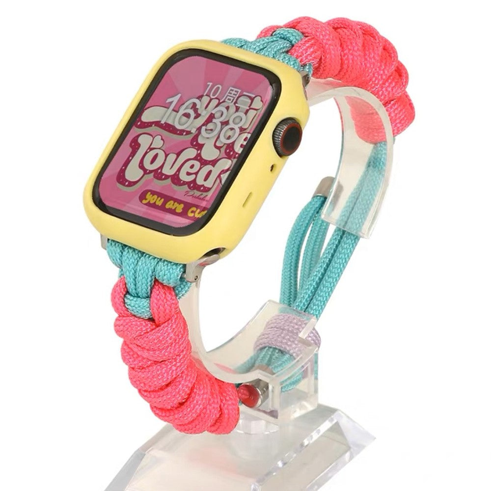 Super Pænt Metal Og Nylon Universal Rem passer til Apple Smartwatch - Flerfarvet#serie_2