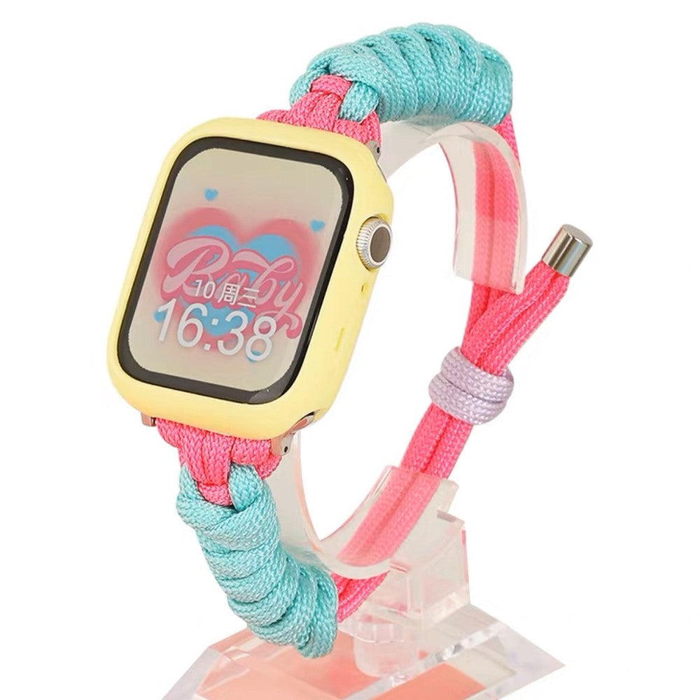 Super Pænt Metal Og Nylon Universal Rem passer til Apple Smartwatch - Flerfarvet#serie_4