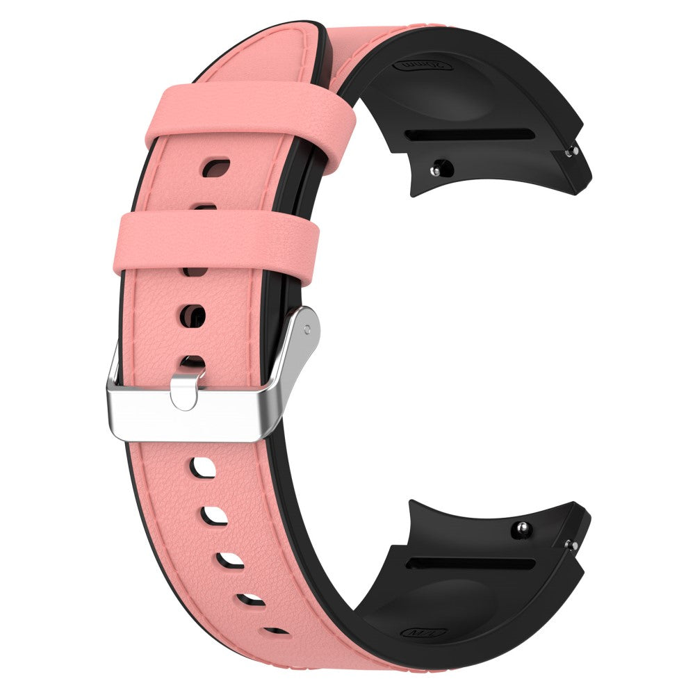 Smuk Metal Og Silikone Universal Rem passer til Samsung Smartwatch - Pink#serie_3