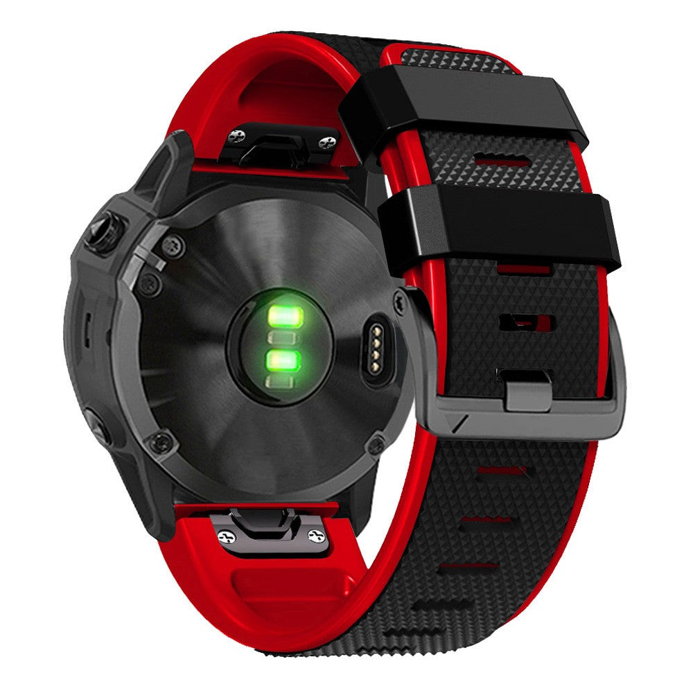 Meget Cool Metal Og Silikone Universal Rem passer til Smartwatch - Rรธd#serie_1