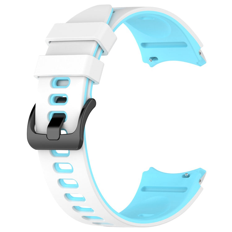 Klassisk Metal Og Silikone Universal Rem passer til Samsung Smartwatch - Blå#serie_3