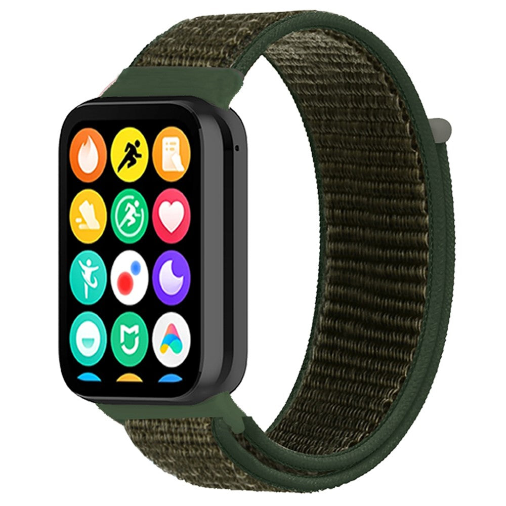 Xiaomi Smart Band 8 Pro / Redmi Watch 4 Nylon Loop Watch Band Breathable Sport Strap - Army Green#serie_11