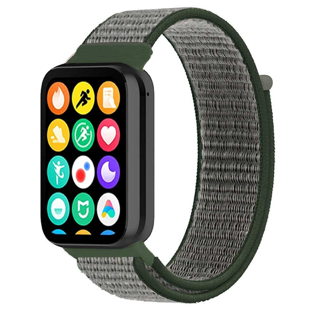 Xiaomi Smart Band 8 Pro / Redmi Watch 4 Nylon Loop Watch Band Breathable Sport Strap - Dark Olive Green#serie_15