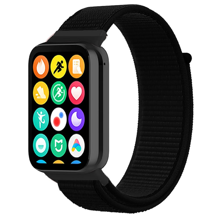 Xiaomi Smart Band 8 Pro / Redmi Watch 4 Nylon Loop Watch Band Breathable Sport Strap - Dark Black#serie_16
