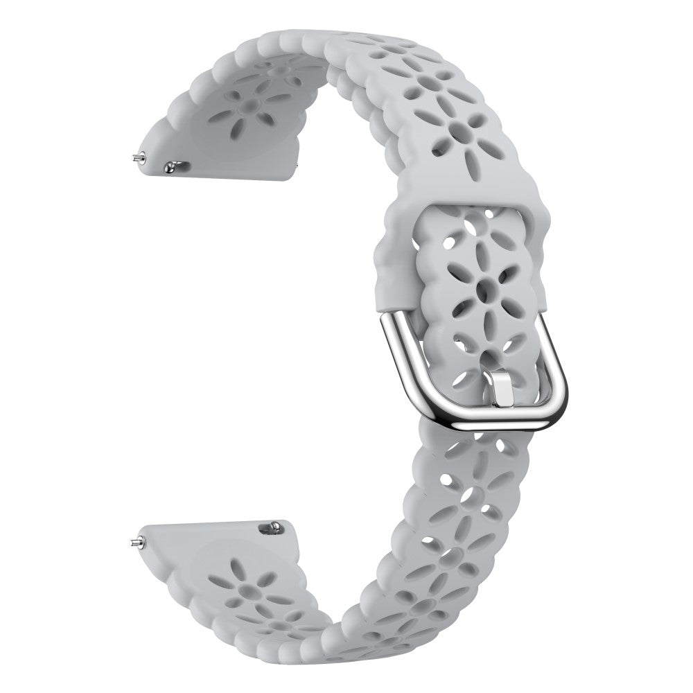 Udsøgt Silikone Universal Rem passer til Smartwatch - Sølv#serie_8