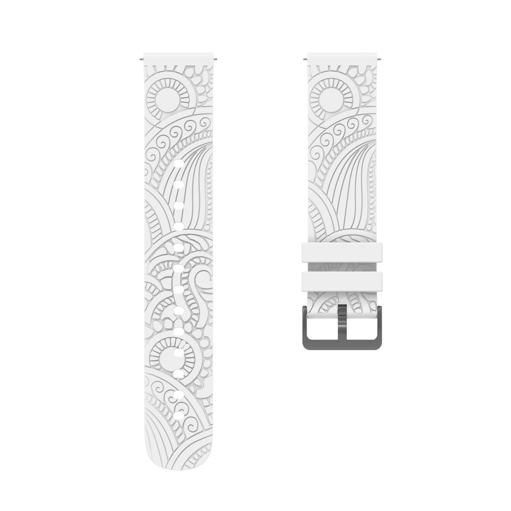 Super Slidstærk Silikone Universal Rem passer til Smartwatch - Hvid#serie_3
