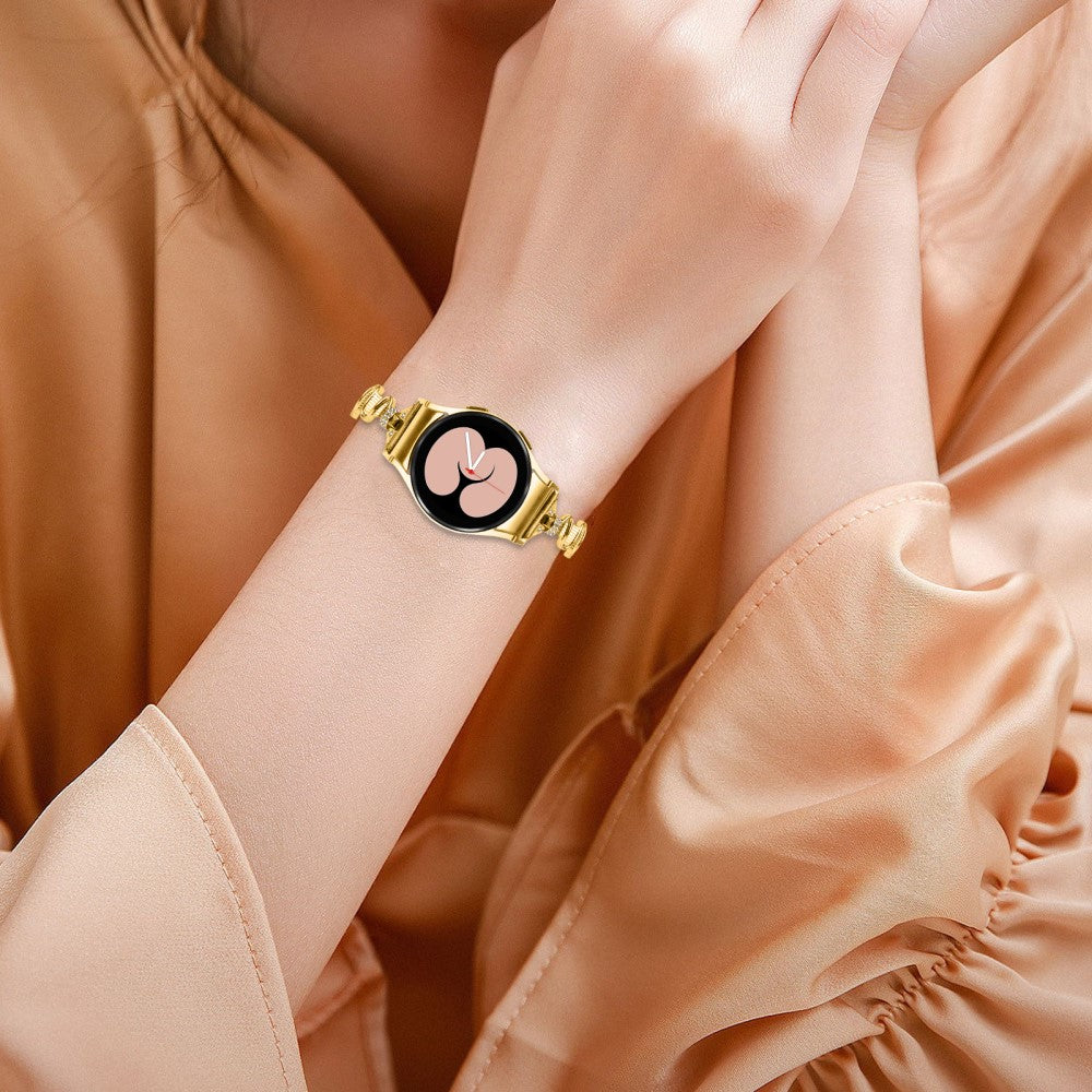 Eminent Metal Og Rhinsten Universal Rem passer til Samsung Smartwatch - Guld#serie_2