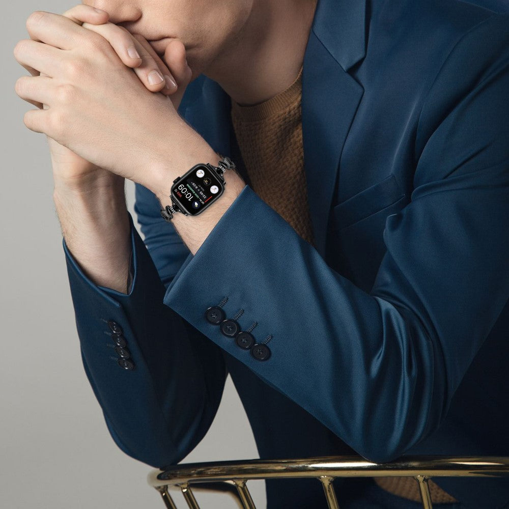 Apple Watch Universal 49mm/45mm/44mm/42mm Alloy Watch Band - Black#serie_1