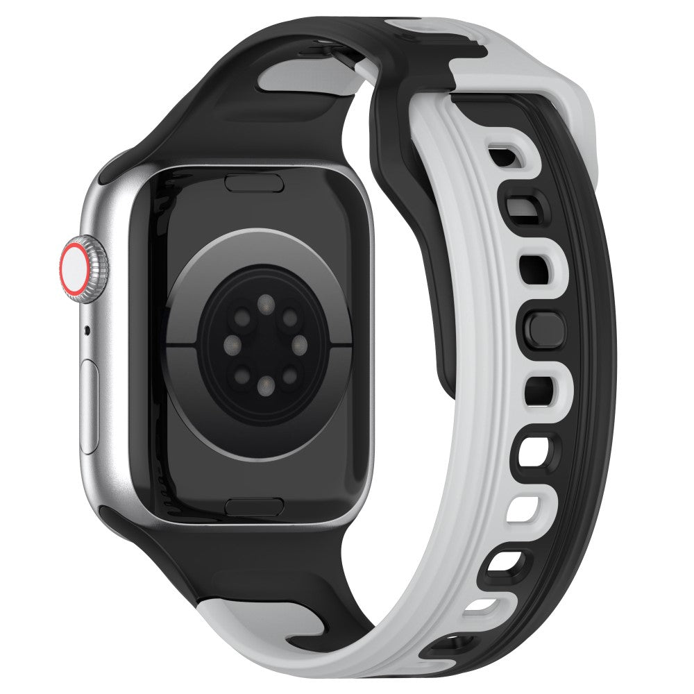 Vildt Holdbart Silikone Universal Rem passer til Apple Smartwatch - Sølv#serie_5