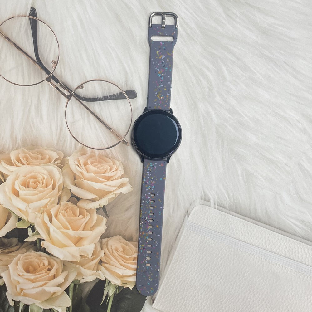 Meget Kønt Silikone Universal Rem passer til Smartwatch - Blå#serie_1