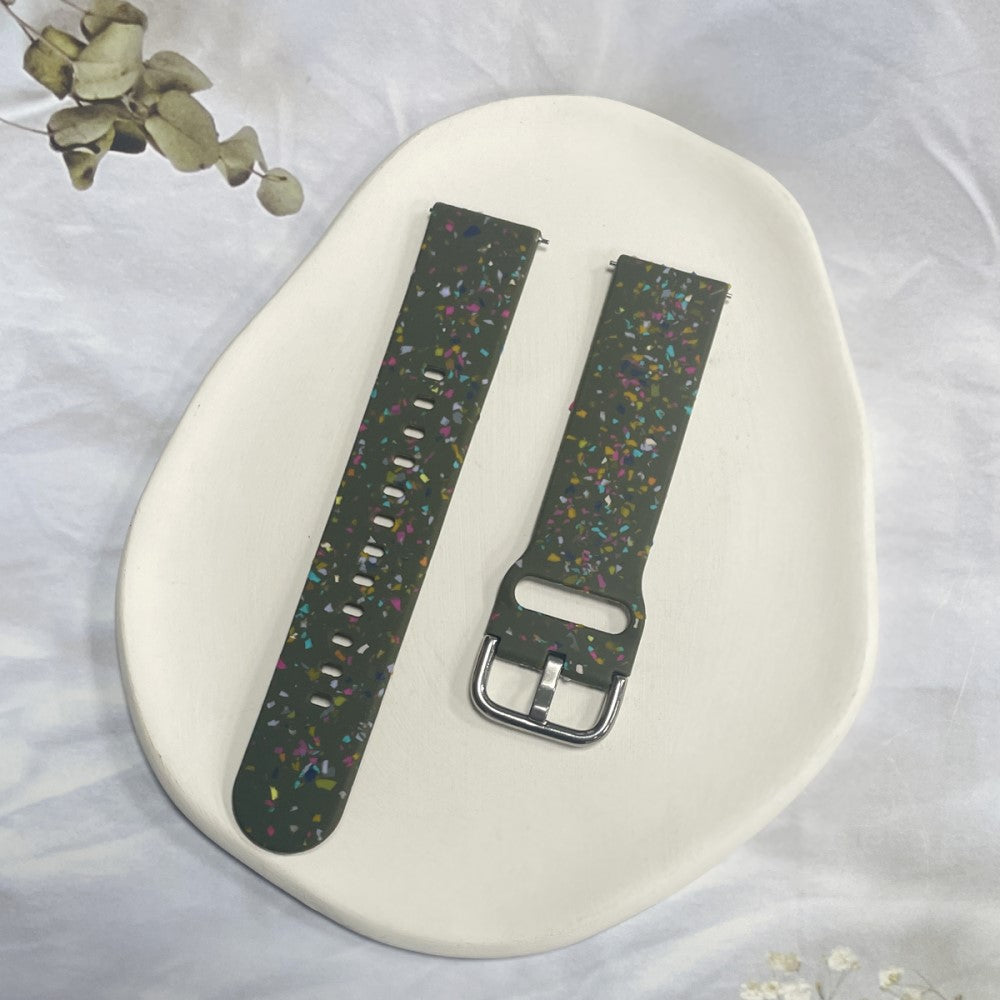 Meget Kønt Silikone Universal Rem passer til Smartwatch - Grøn#serie_3