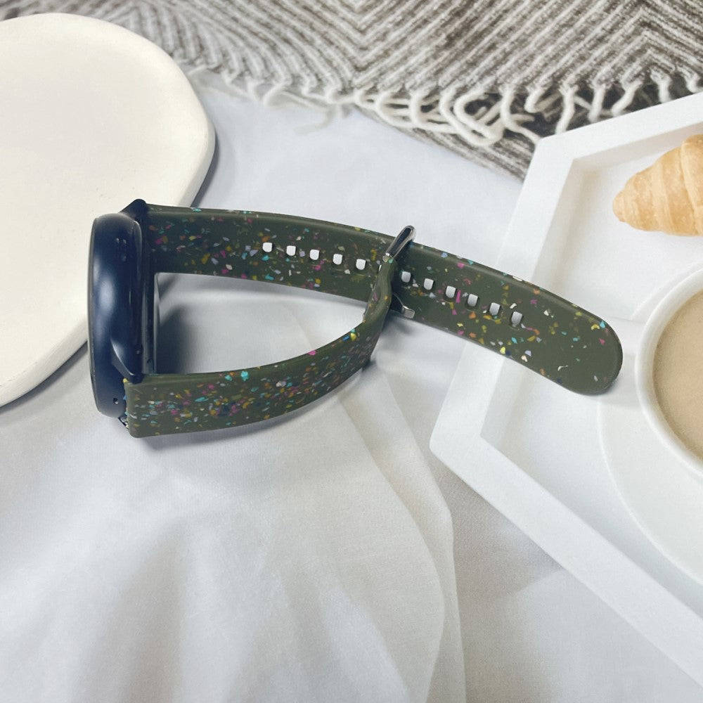 Meget Kønt Silikone Universal Rem passer til Smartwatch - Grøn#serie_3