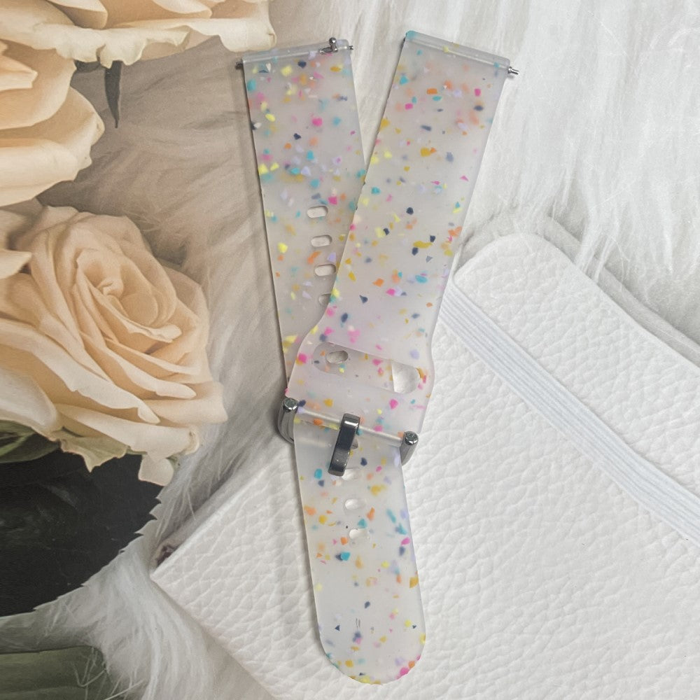 Meget Kønt Silikone Universal Rem passer til Smartwatch - Gennemsigtig#serie_5