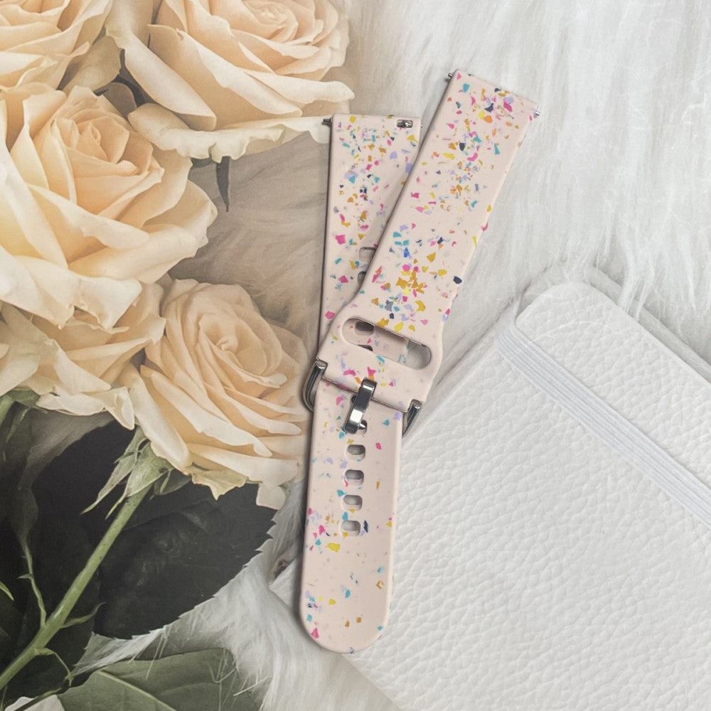 Helt Vildt Pænt Silikone Universal Rem passer til Smartwatch - Pink#serie_2