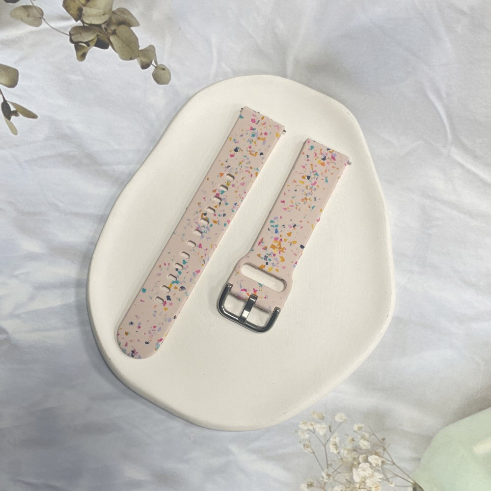 Helt Vildt Pænt Silikone Universal Rem passer til Smartwatch - Pink#serie_2