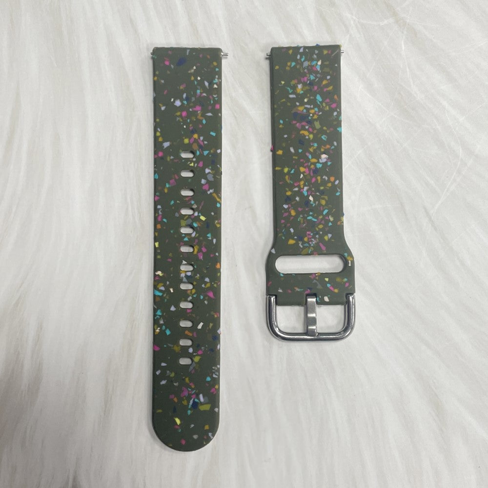 Helt Vildt Pænt Silikone Universal Rem passer til Smartwatch - Grøn#serie_3