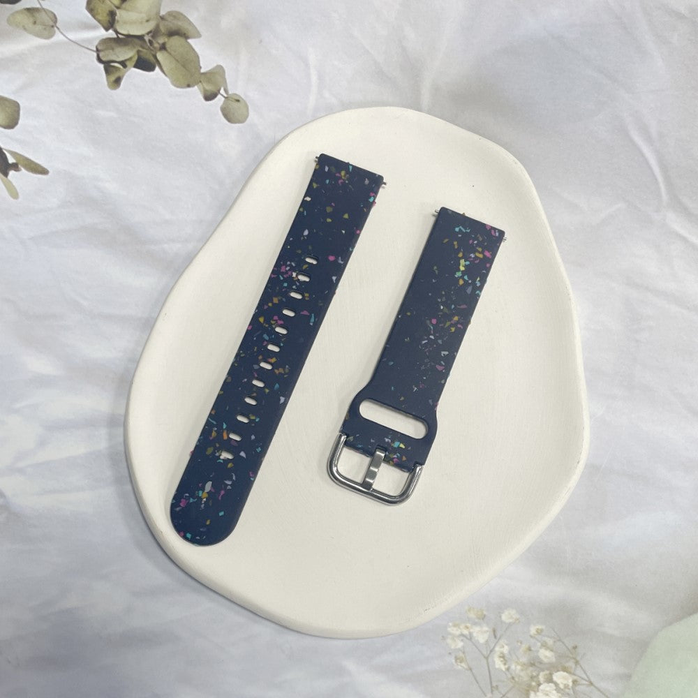 Helt Vildt Pænt Silikone Universal Rem passer til Smartwatch - Blå#serie_4