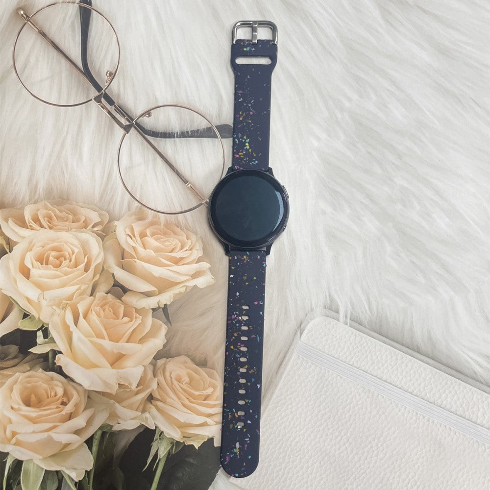 Helt Vildt Pænt Silikone Universal Rem passer til Smartwatch - Blå#serie_4