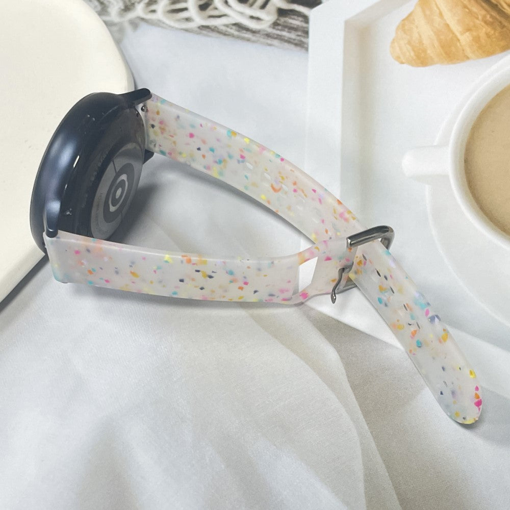 Helt Vildt Pænt Silikone Universal Rem passer til Smartwatch - Gennemsigtig#serie_5