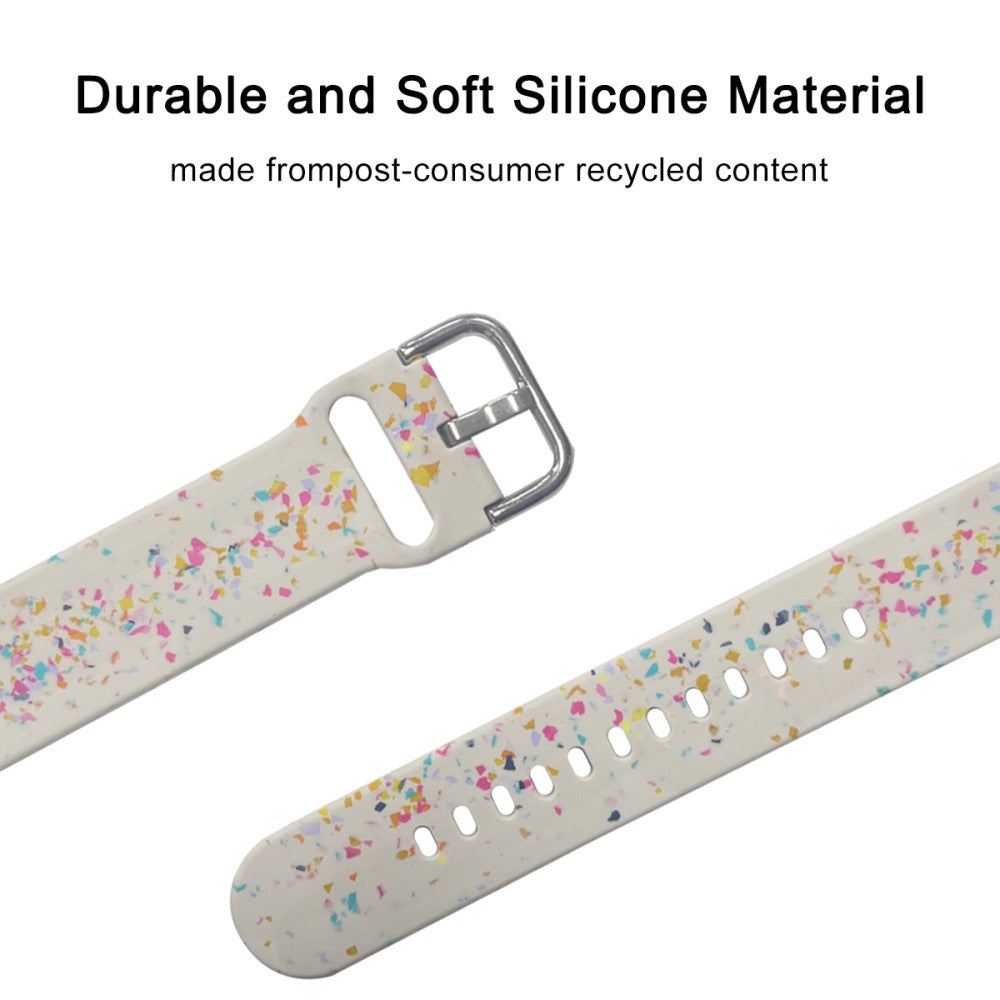 Helt Vildt Pænt Silikone Universal Rem passer til Smartwatch - Hvid#serie_6