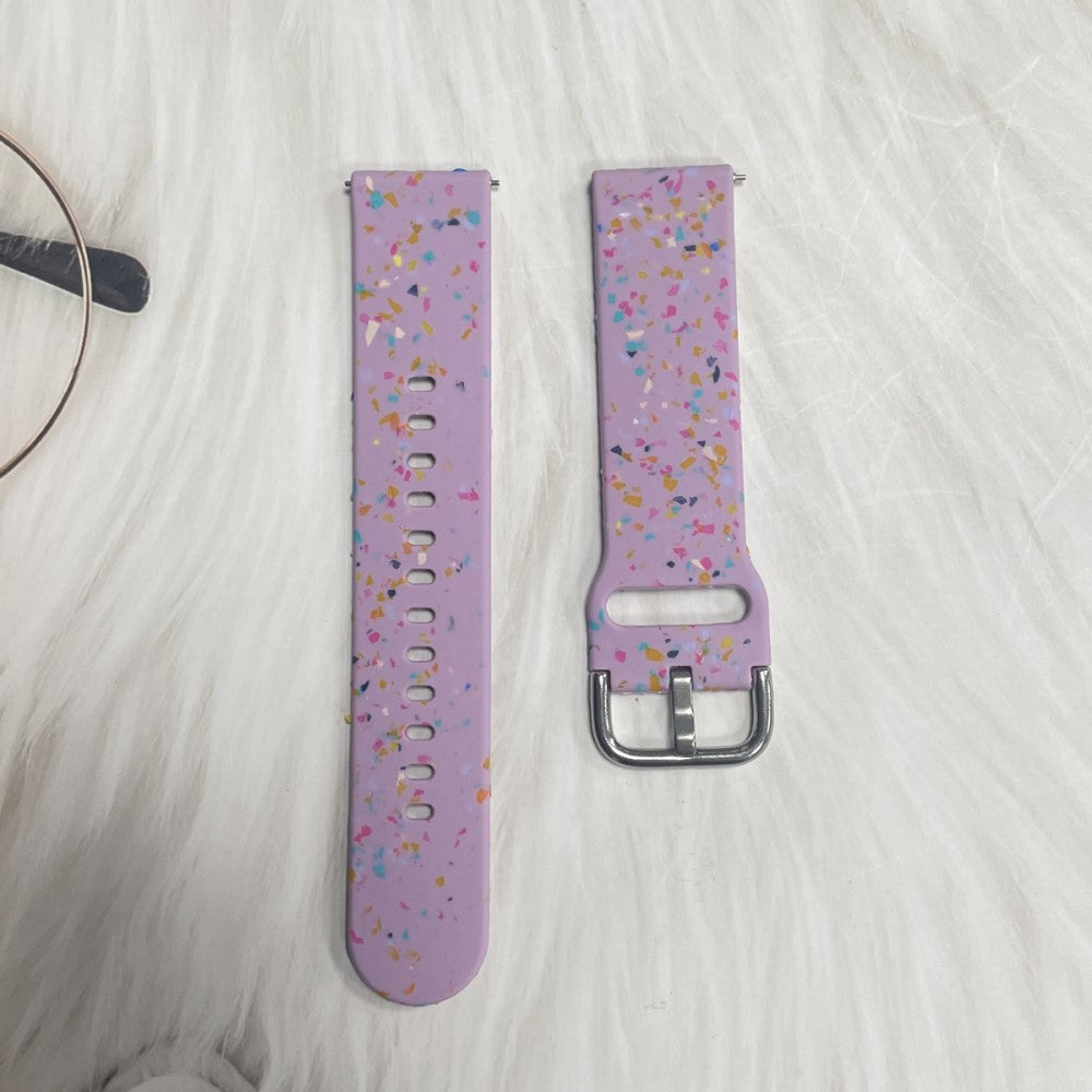 Helt Vildt Pænt Silikone Universal Rem passer til Smartwatch - Lilla#serie_7
