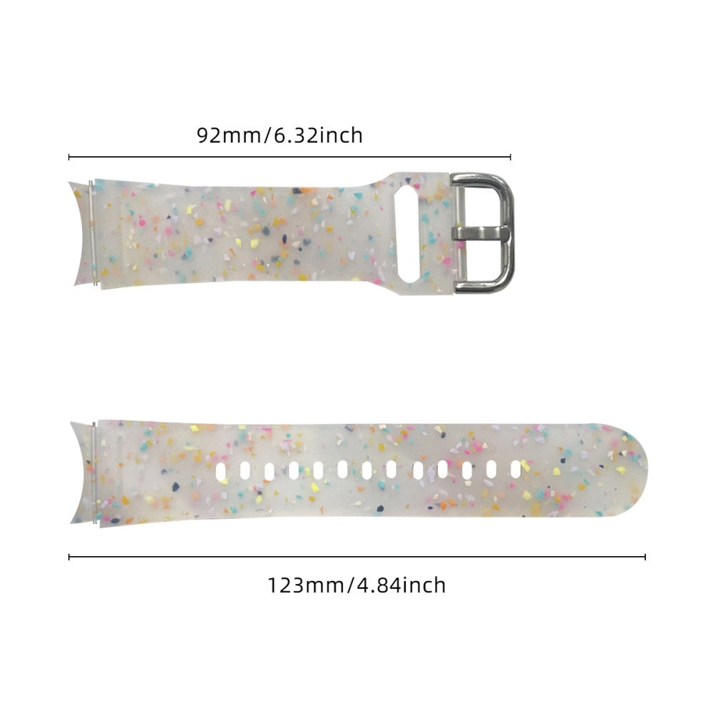Samsung Galaxy Watch6 / Watch6 Classic Band Soft Silicone Pattern Wristbands - Transparent#serie_4