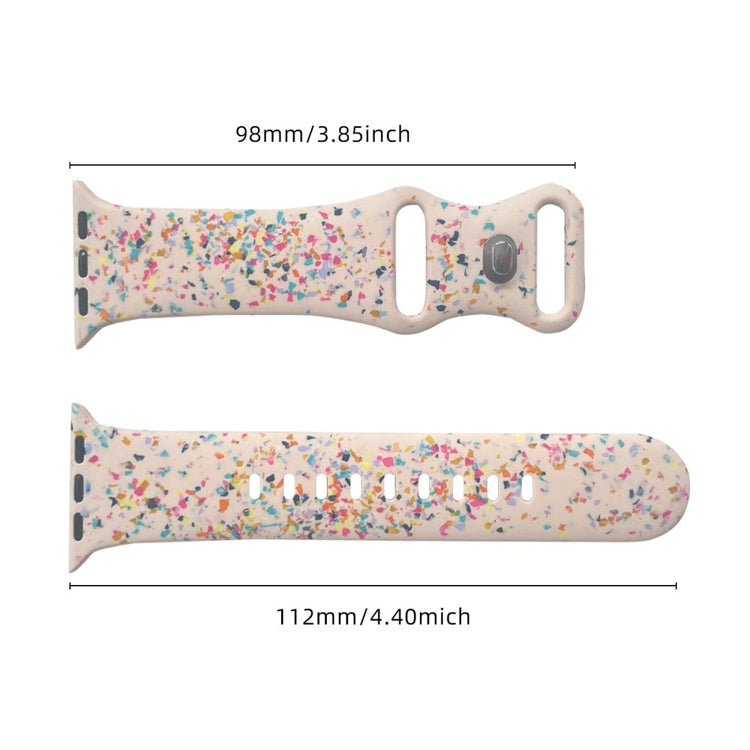 Pattern Band Apple Watch Universal 49mm/45mm/42mm Silicone Watch Strap - Pink#serie_2