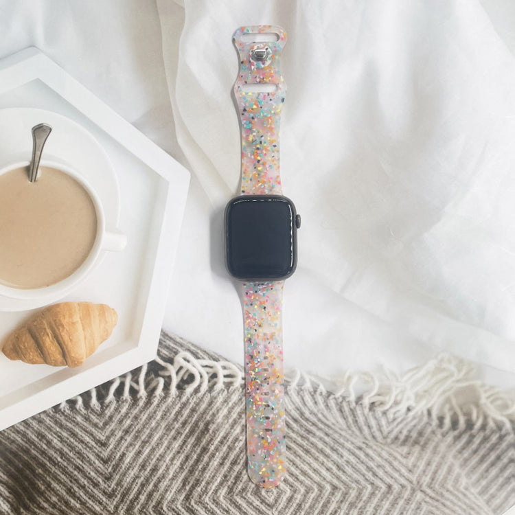 Sejt Silikone Universal Rem passer til Apple Smartwatch - Gennemsigtig#serie_5