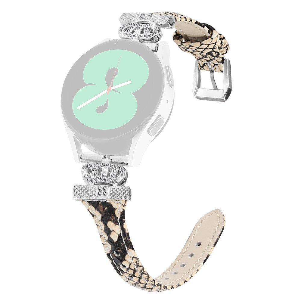 Udsøgt Kunstlæder Og Rhinsten Universal Rem passer til Smartwatch - Brun#serie_4