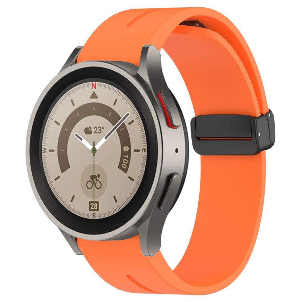 Holdbart Silikone Universal Rem passer til Smartwatch - Orange#serie_4