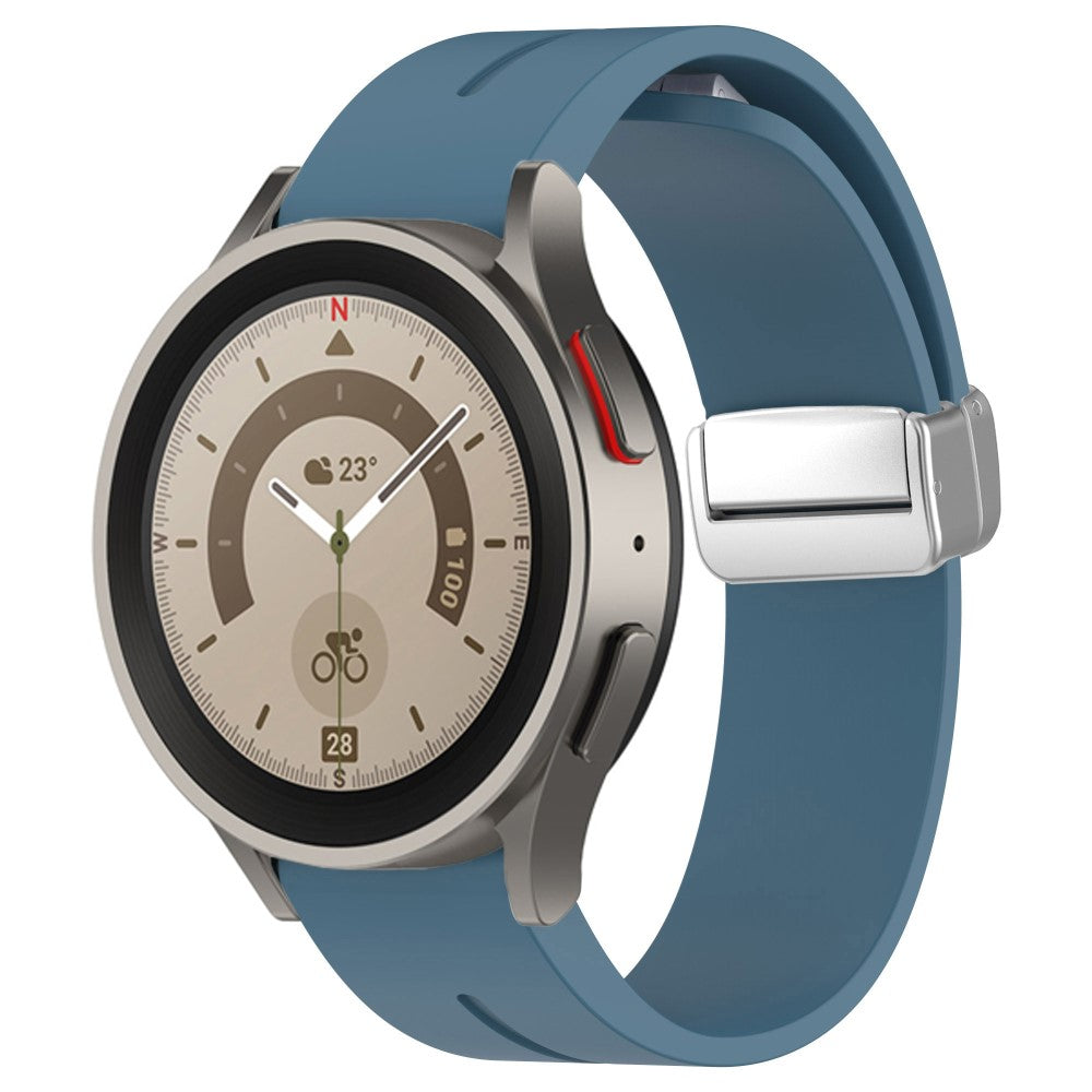 Rigtigt Fantastisk Silikone Universal Rem passer til Smartwatch - Blå#serie_6