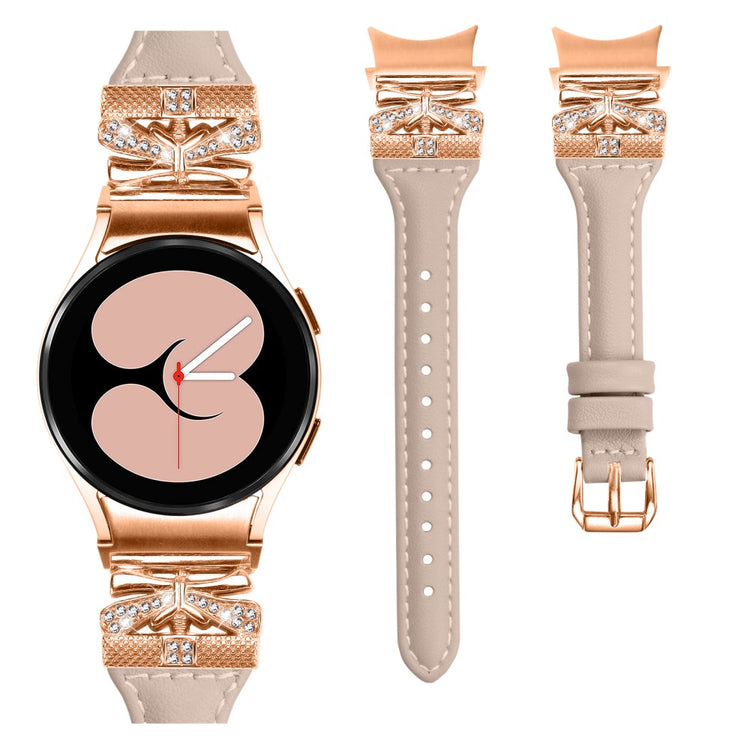 Rigtigt Fint Kunstlæder Universal Rem passer til Samsung Smartwatch - Hvid#serie_5