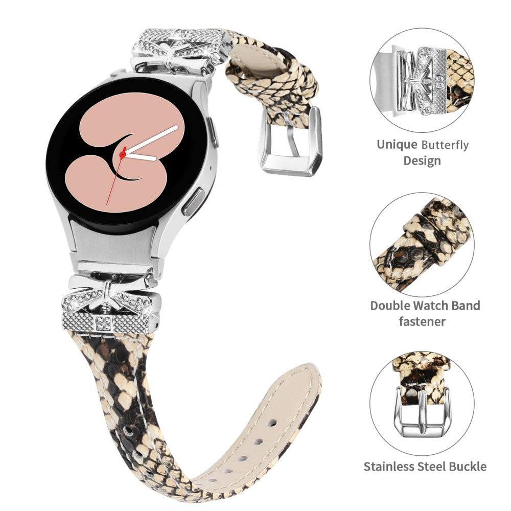 Mega Cool Kunstlæder Universal Rem passer til Samsung Smartwatch - Brun#serie_1