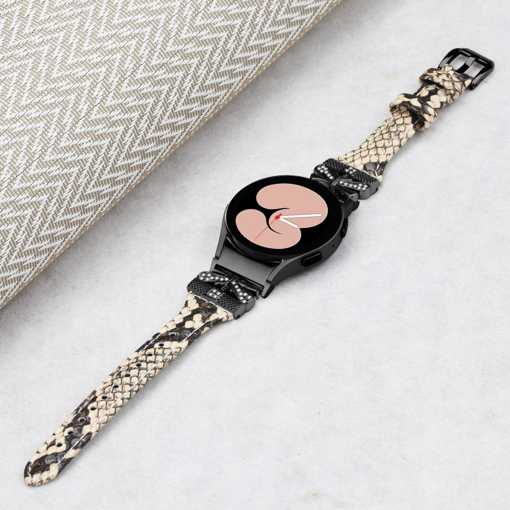 Fremragende Kunstlæder Universal Rem passer til Samsung Smartwatch - Brun#serie_4