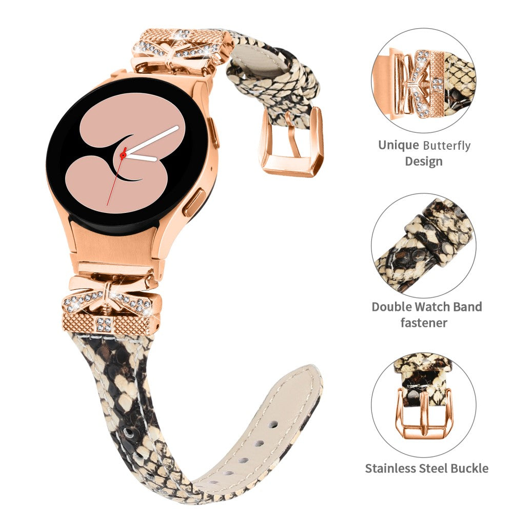 Yndigt Kunstlæder Universal Rem passer til Samsung Smartwatch - Brun#serie_1