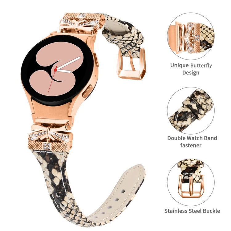 Yndigt Kunstlæder Universal Rem passer til Samsung Smartwatch - Brun#serie_1