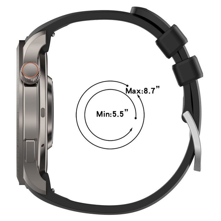 Huami Amazfit Balance (A2286) Watch Band Silicone Replacement Wrist Straps - Dark Grey#serie_4