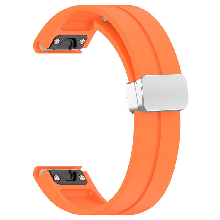 Helt Vildt Pænt Silikone Universal Rem passer til Garmin Smartwatch - Orange#serie_4