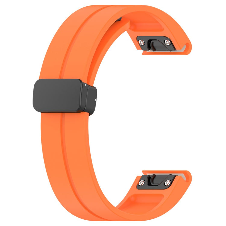 Fremragende Silikone Universal Rem passer til Smartwatch - Orange#serie_4