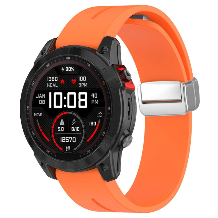 Super Godt Silikone Universal Rem passer til Smartwatch - Orange#serie_4