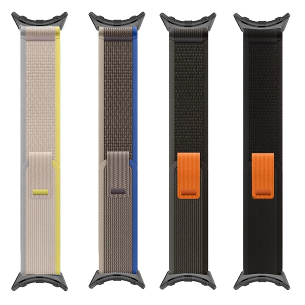 Google Pixel Watch / Watch 2 Nylon Watch Band Adjustable Quick Release Wrist Strap - Grey#serie_2