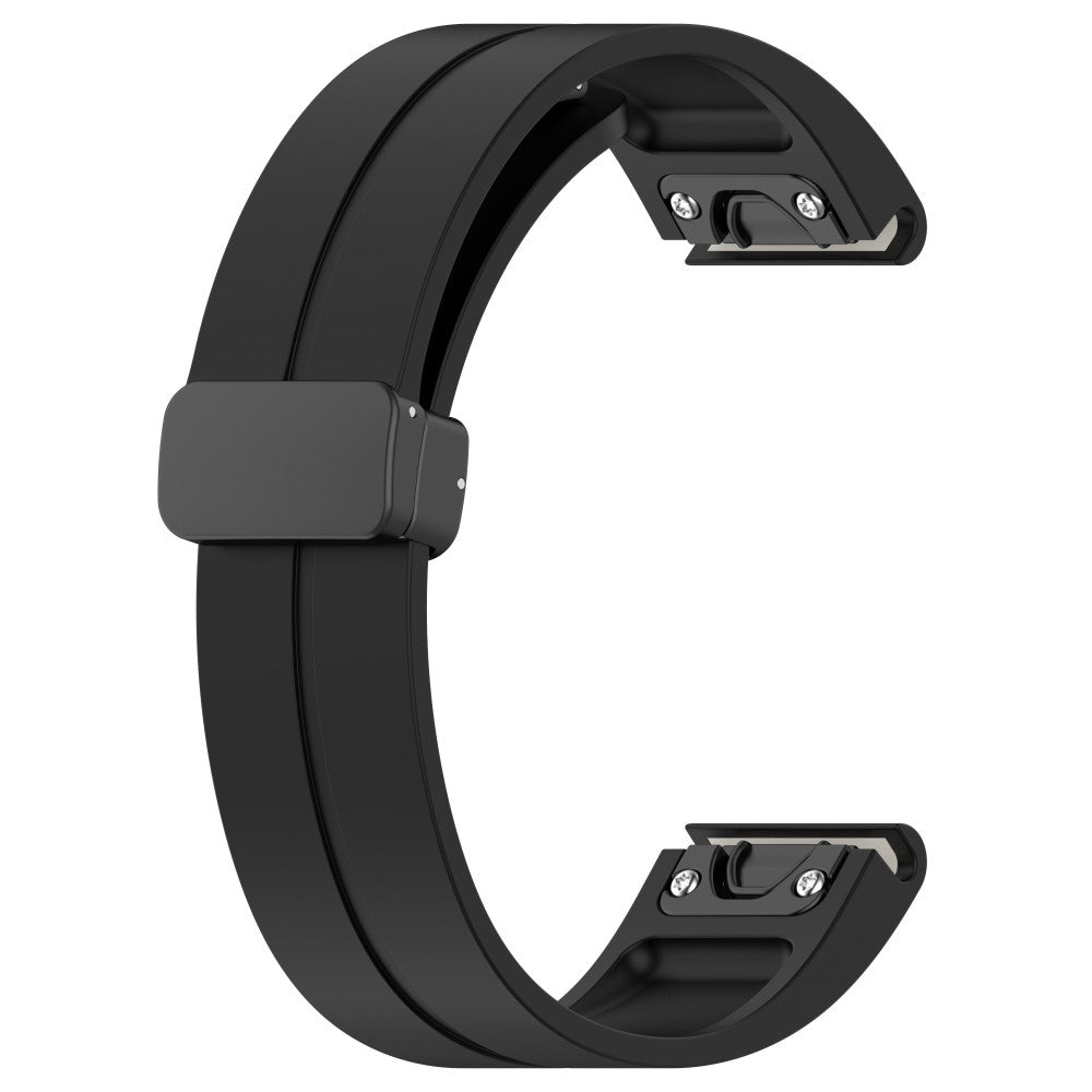 Vildt Elegant Silikone Universal Rem passer til Garmin Smartwatch - Sort#serie_1
