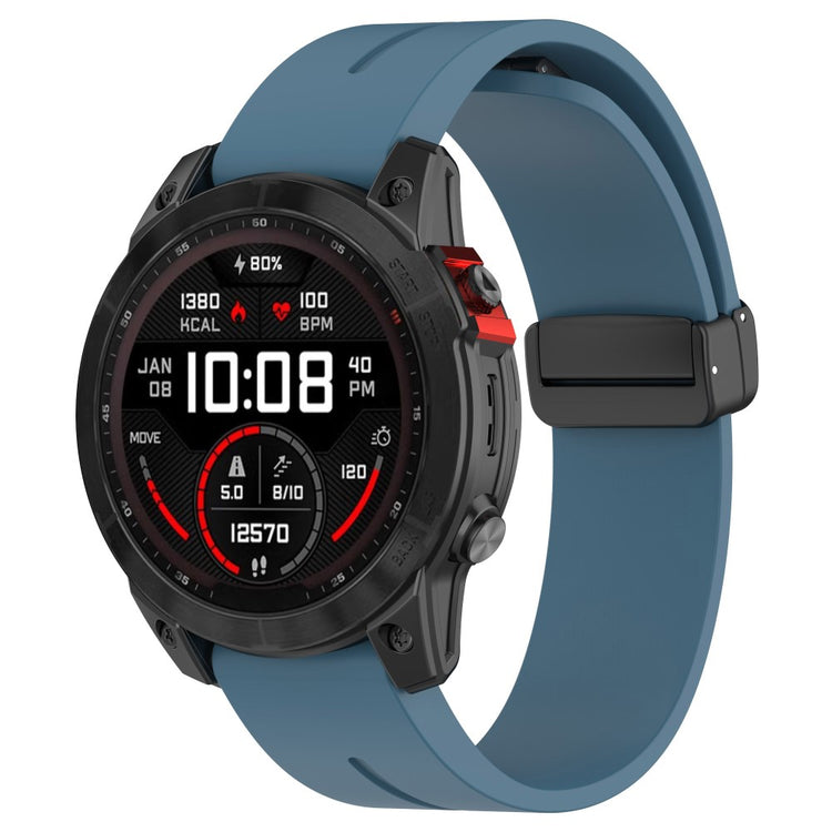 Vildt Elegant Silikone Universal Rem passer til Garmin Smartwatch - Blå#serie_6