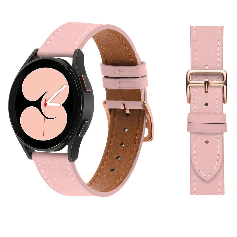 Garmin vivoactive 5 / Venu 2 Plus / Venu Sq Vegan Leather Watch Strap Gold Buckle 20mm Watch Band - Pink#serie_3