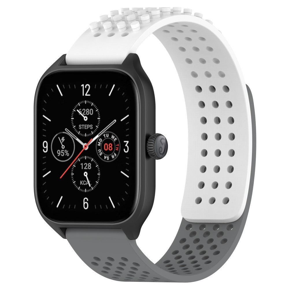 Fremragende Silikone Universal Rem passer til Smartwatch - Hvid#serie_1