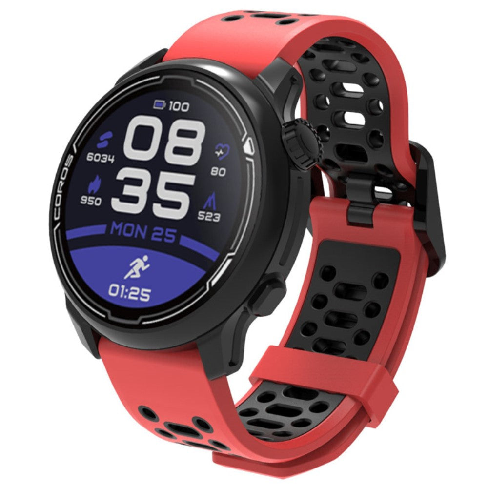 Rigtigt Pænt Silikone Universal Rem passer til Smartwatch - Rød#serie_5