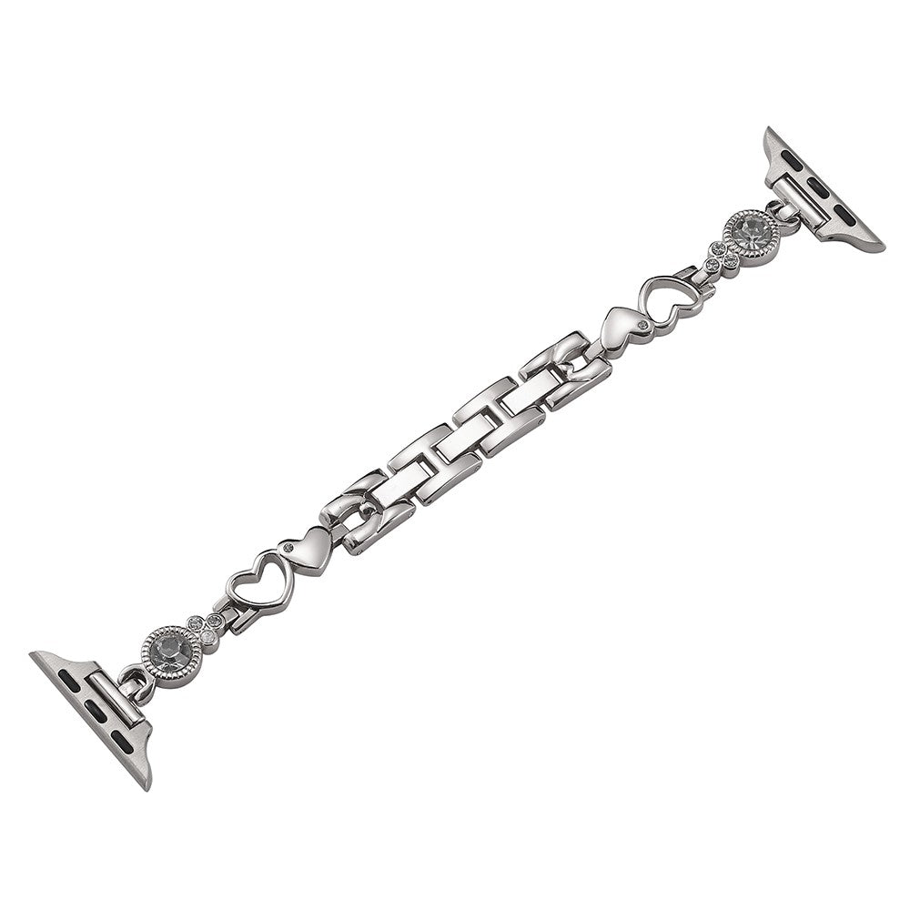 Vildt Fantastisk Rhinsten Universal Rem passer til Apple Smartwatch - Sølv#serie_4